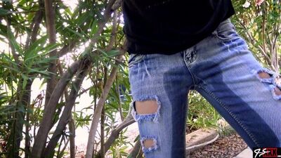 POV Outside Pissing Her Jeans - pornvideoxo.club