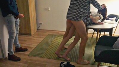 Husband Watches His Wife Fucked in the Ass and Pussy - pornvideoxo.club